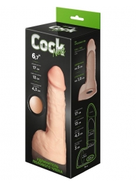 Телесный фаллоудлинитель с мошонкой Cock Next - 17 см. - LOVETOY (А-Полимер) - в Балашихе купить с доставкой