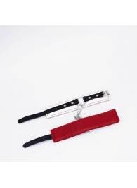 Бело-красные кожаные оковы - Crazy Handmade - купить с доставкой в Балашихе