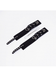 Черные кожаные оковы Sex - Crazy Handmade - купить с доставкой в Балашихе