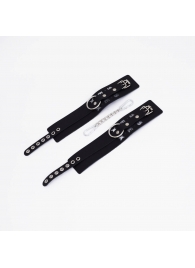 Черные кожаные оковы Sex - Crazy Handmade - купить с доставкой в Балашихе