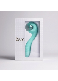 Бирюзовый вибромассажёр с деликатными токами - Youvic - купить с доставкой в Балашихе