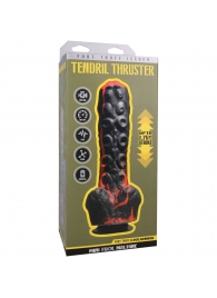 Черно-красная мини-машина на присоске Tendril Thruster - 21,6 см. - Doc Johnson - купить с доставкой в Балашихе