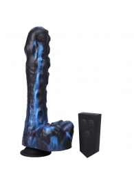 Черно-синяя мини-машина на присоске Tendril Thruster - 21,6 см. - Doc Johnson - купить с доставкой в Балашихе