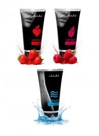 Набор из 3 лубрикантов JUJU (увлажняющий, клубника, малина) - JuJu - купить с доставкой в Балашихе