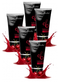 Набор из 5 съедобных лубрикантов JUJU со вкусом вишни - JuJu - купить с доставкой в Балашихе