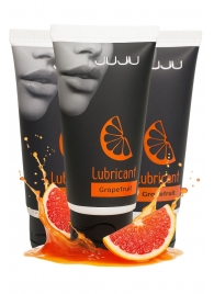 Набор из 3 съедобных лубрикантов JUJU со вкусом грейпфрута - JuJu - купить с доставкой в Балашихе