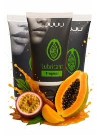 Набор из 3 съедобных лубрикантов JUJU со вкусом тропических фруктов - JuJu - купить с доставкой в Балашихе