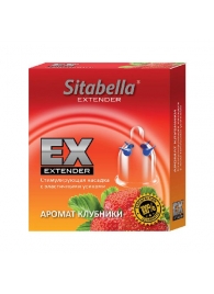 Стимулирующая насадка Sitabella Extender  Клубника - Sitabella - купить с доставкой в Балашихе