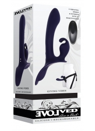 Женский страпон с вибрацией Giving Vibes - Evolved - купить с доставкой в Балашихе