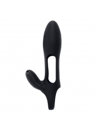 Черная насадка на пенис с вибрацией Nautilus - Zero Tolerance - в Балашихе купить с доставкой