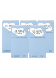 Набор из 5 упаковок ультратонких презервативов Pleasure Lab (по 12 шт.) - Pleasure Lab - купить с доставкой в Балашихе