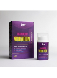 Стимулирующий гель с эффектом вибрации Blackberry Vibration - 15 мл. - INTT - купить с доставкой в Балашихе