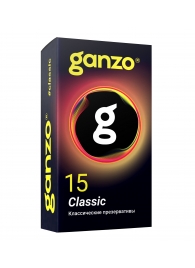 Классические презервативы с обильной смазкой Ganzo Classic - 15 шт. - Ganzo - купить с доставкой в Балашихе