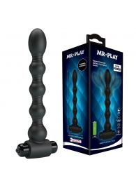 Черный анальный вибростимулятор - 18,2 см. - Baile