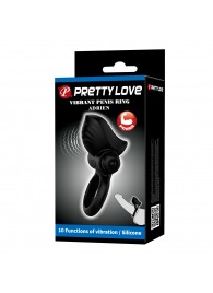 Черное эрекционное кольцо с вибрацией Adrien - Baile - в Балашихе купить с доставкой