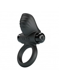 Черное эрекционное кольцо с вибрацией Adrien - Baile - в Балашихе купить с доставкой