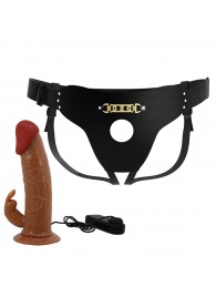 Мужской полый страпон с вибрацией Marion - Baile - купить с доставкой в Балашихе