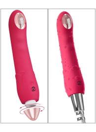 Малиновая насадка на душ с вибрацией Showers to orgasm - 20,1 см. - Orion - купить с доставкой в Балашихе