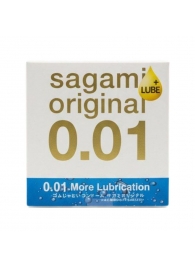 Увлажнённый презерватив Sagami Original 0.01 Extra Lub - 1 шт. - Sagami - купить с доставкой в Балашихе