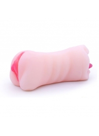 Телесный двусторонний мастурбатор - вагина и ротик - Boys of Toys - в Балашихе купить с доставкой