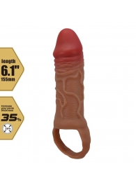 Реалистичная насадка на член Peirre - 15,5 см. - Baile - в Балашихе купить с доставкой