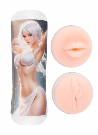 Двусторонний мастурбатор в колбе аниме - вагина и ротик - Tokyo Style - в Балашихе купить с доставкой