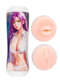 Двусторонний мастурбатор аниме - ротик и вагина - Tokyo Style - в Балашихе купить с доставкой