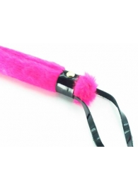 Нежная плеть с розовым мехом BDSM Light - 43 см. - БДСМ Арсенал - купить с доставкой в Балашихе