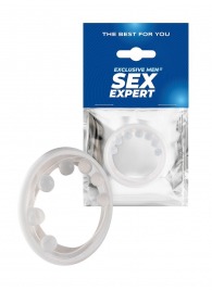 Эрекционное кольцо с мягкой стимулирующей насадкой - Sex Expert - в Балашихе купить с доставкой