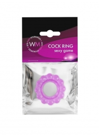 Лиловое эрекционное кольцо с 2 рядами стимулирующих шариков - Erowoman-Eroman - в Балашихе купить с доставкой