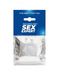 Эластичное эрекционное кольцо с 3 шариками и шипами - Sex Expert - в Балашихе купить с доставкой