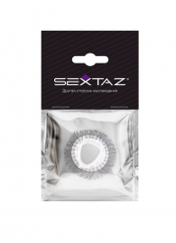Эластичное эрекционное кольцо с длинными черными «ресничками» - Sextaz - в Балашихе купить с доставкой