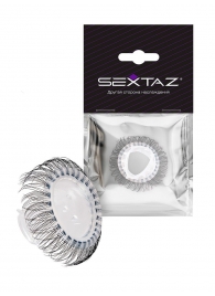 Эластичное эрекционное кольцо с длинными черными «ресничками» - Sextaz - в Балашихе купить с доставкой