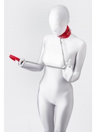 Красный ошейник с подкладкой из меха - ToyFa - купить с доставкой в Балашихе