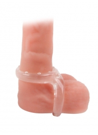 Прозрачное двойное эрекционное кольцо - Sex Expert - в Балашихе купить с доставкой