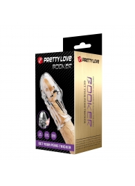 Прозрачная насадка на пенис Booker - 8 см. - Baile - в Балашихе купить с доставкой