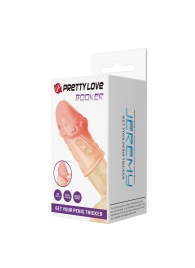 Телесная насадка на пенис Booker - 8 см. - Baile - в Балашихе купить с доставкой