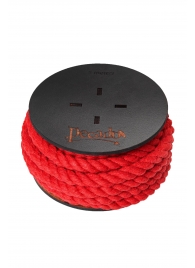 Красная веревка для шибари на катушке - 5 м. - Pecado - купить с доставкой в Балашихе