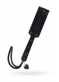 Черный кожаный пэддл - 32 см. - Pecado - купить с доставкой в Балашихе