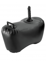 Черное надувное кресло с платформой для фиксации дилдо Body Dock Inflatable Love Seat - Pipedream - купить с доставкой в Балашихе