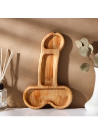 Деревянное блюдо для подачи в форме члена (25 х 16,5 х 1,7 см) - Сима-Ленд - купить с доставкой в Балашихе