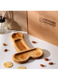 Деревянное блюдо для подачи в форме члена (25 х 16,5 х 1,7 см) - Сима-Ленд - купить с доставкой в Балашихе