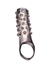 Дымчатая насадка на пенис с выпуклостями - 11 см. - Sex Expert - в Балашихе купить с доставкой