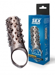 Дымчатая насадка на пенис с шипами и выпуклостями - 12,5 см. - Sex Expert - в Балашихе купить с доставкой