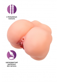 Реалистичный мастурбатор в форме попки с 2 любовными входами - No Name - в Балашихе купить с доставкой
