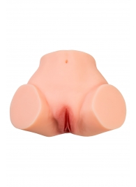 Телесный реалистичный мастурбатор-полуторс с 2 любовными входами - No Name - в Балашихе купить с доставкой