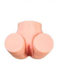 Телесный мастурбатор в форме попки с 2 любовными входами - No Name - в Балашихе купить с доставкой