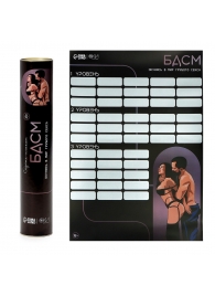 Плакат для двоих со скретч-слоем «БДСМ» - Сима-Ленд - купить с доставкой в Балашихе