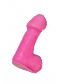 Розовая свеча в форме пениса - 47 гр. - Pecado - купить с доставкой в Балашихе
