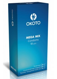 Презервативы OKOTO Mega Mix - 18 шт. - Sitabella - купить с доставкой в Балашихе